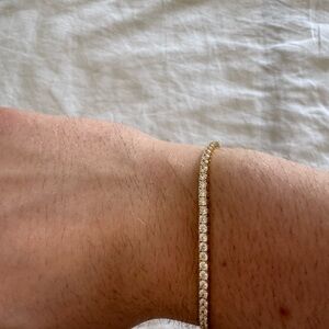 Gold Tennis Bracelet